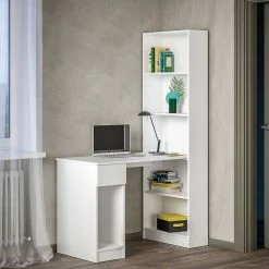 116x179x58 PC Schreibtisch Mit Anbauregal - Taupos