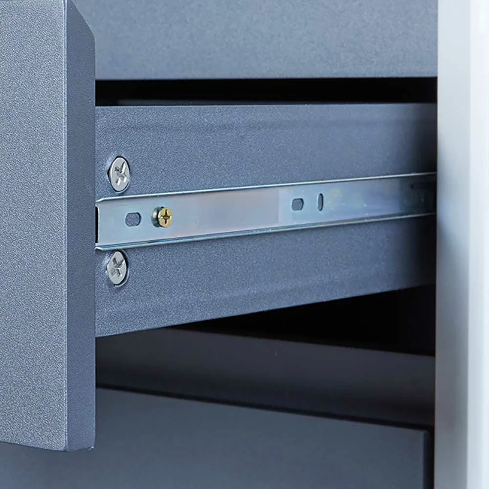 120x50 Hochglanz Schreibtisch In Weiß - Otrando – Bild 3