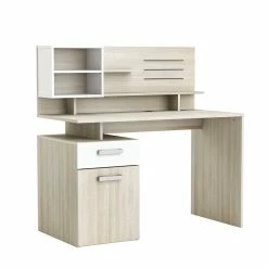 123x122x60 Schreibtisch Mit Hohem Aufsatz - Danita