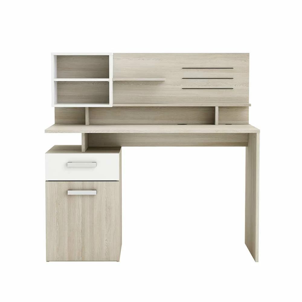 123x122x60 Schreibtisch Mit Hohem Aufsatz - Danita – Bild 3