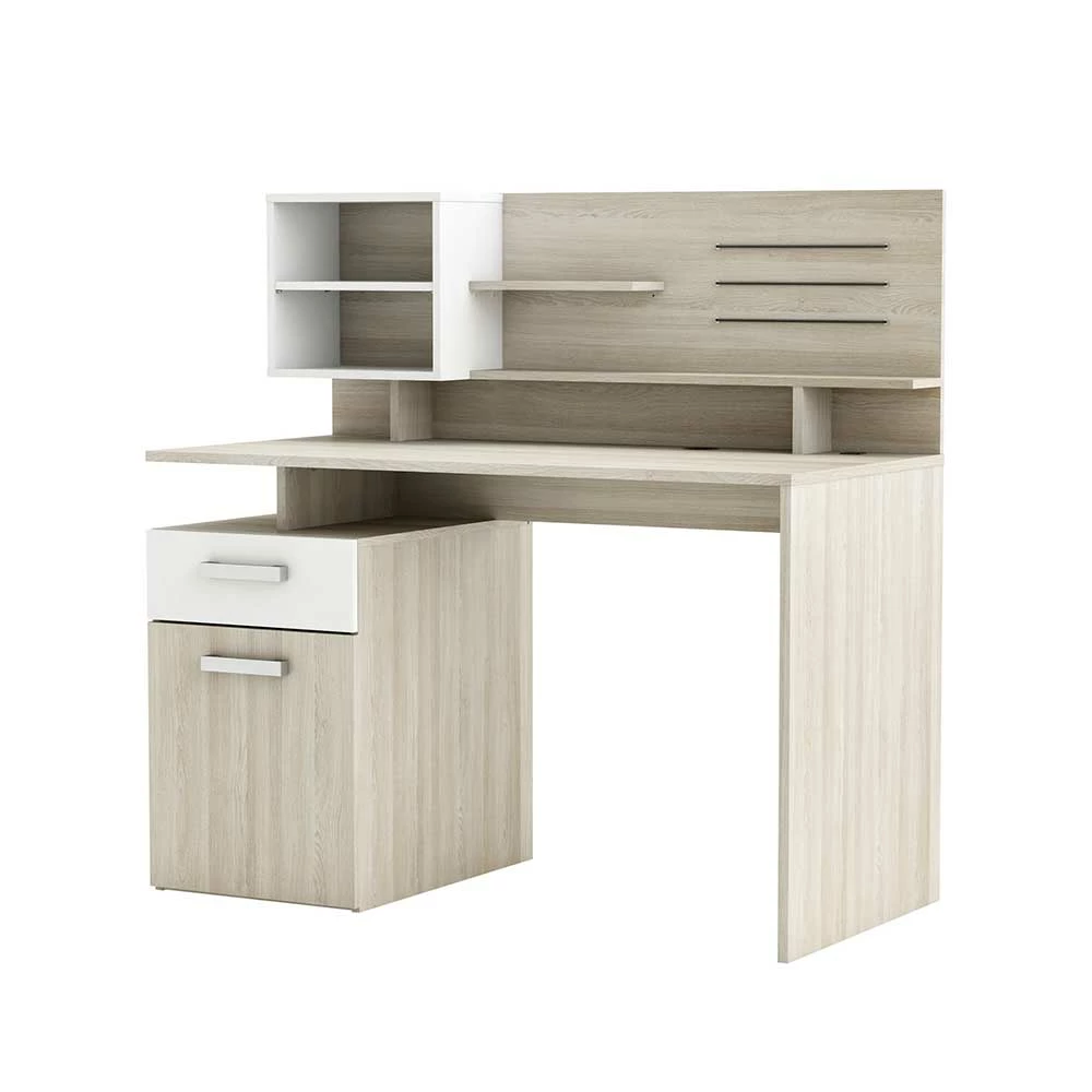 123x122x60 Schreibtisch Mit Hohem Aufsatz - Danita – Bild 2