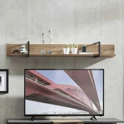 160x22x22 Hängeregal In Dekor Eiche - Nivita