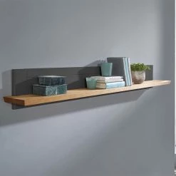 161x20x20 Hängeregal Board In Grau - Ustricia
