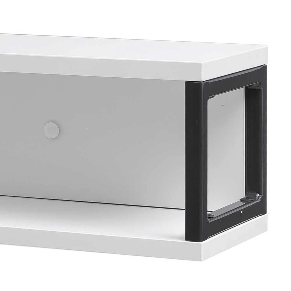 70x17x17 Stahl Wandregal In Weiß & Grau - Ismilav – Bild 3