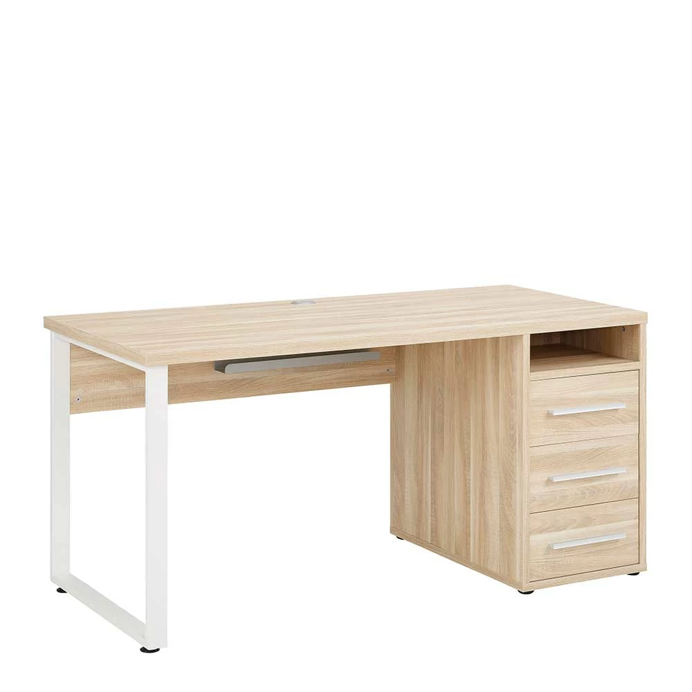 Arbeitszimmer Schreibtisch In Eiche NB - Xedno
