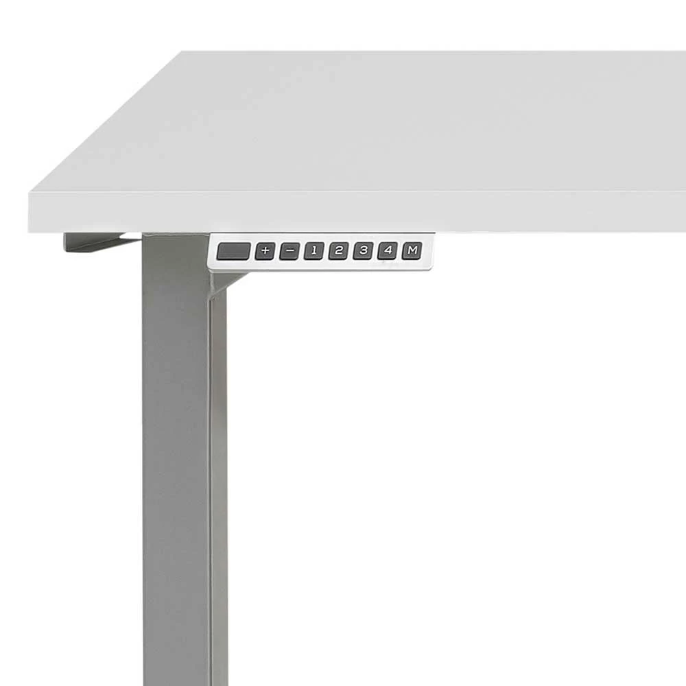 Büro Schreibtisch In Weiß & Platingrau - Licomus – Bild 6