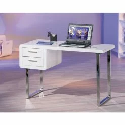 Computertisch Point In Hochglanz Weiß