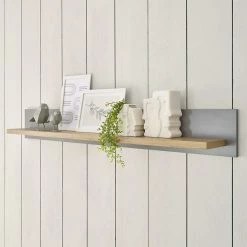 Country Wandboard In Lichtgrau & Eiche Optik - Buleta