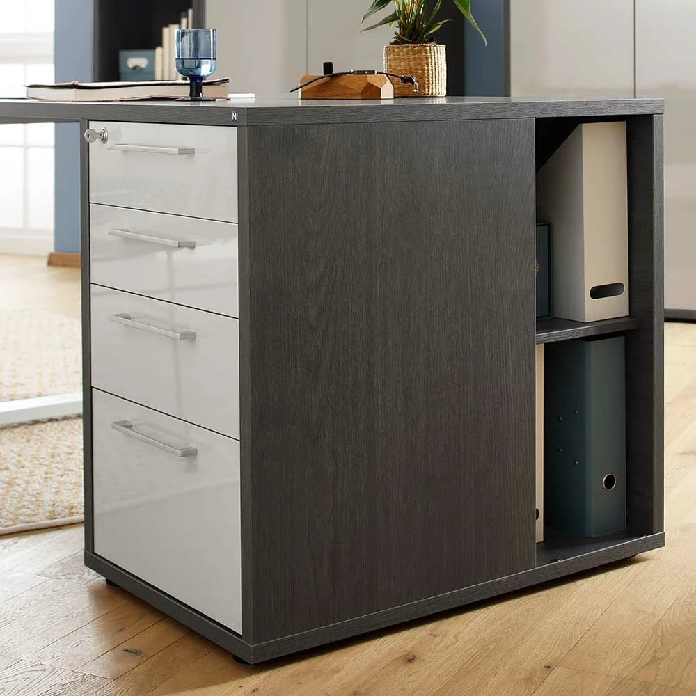 EDV Büro Schreibtisch Mit Vier Schubladen - Xena – Bild 6