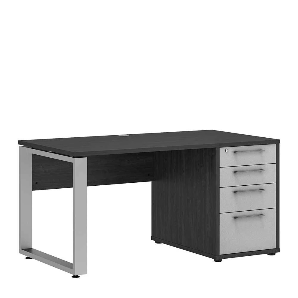 EDV Büro Schreibtisch Mit Vier Schubladen - Xena – Bild 2