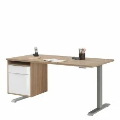 Höhenverstellbarer Schreibtisch In Sonoma-Eiche - Cisnus