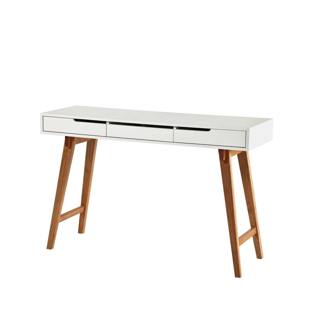 Konsolen Schreibtisch Uxena In Weiß – Bild 2