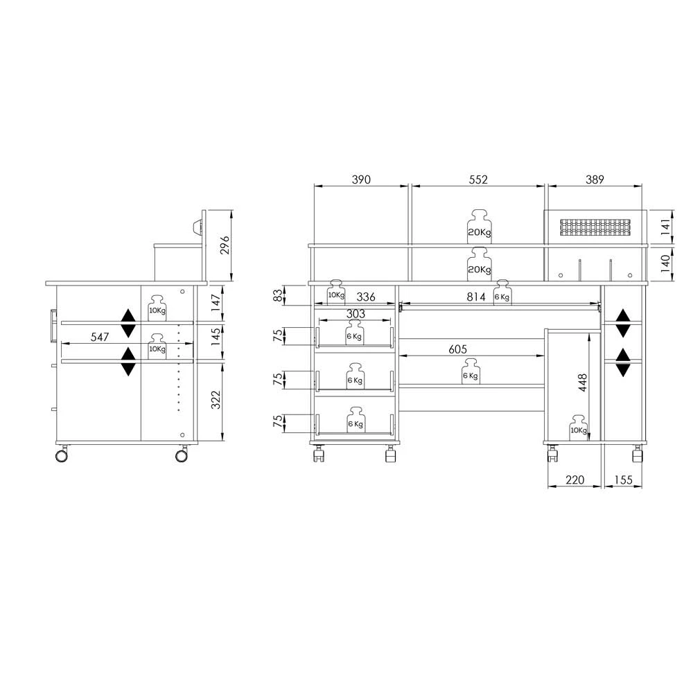PC-Tisch Callista In Eiche – Bild 4