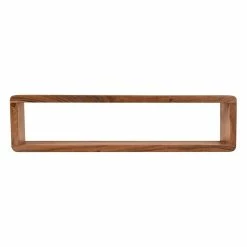 Rechteckiges Wandregal Aus Akazie Massivholz Lackiert - Madrino