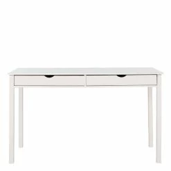 Schreibtisch Aus Holz In Weiß Lackiert - Jaisa