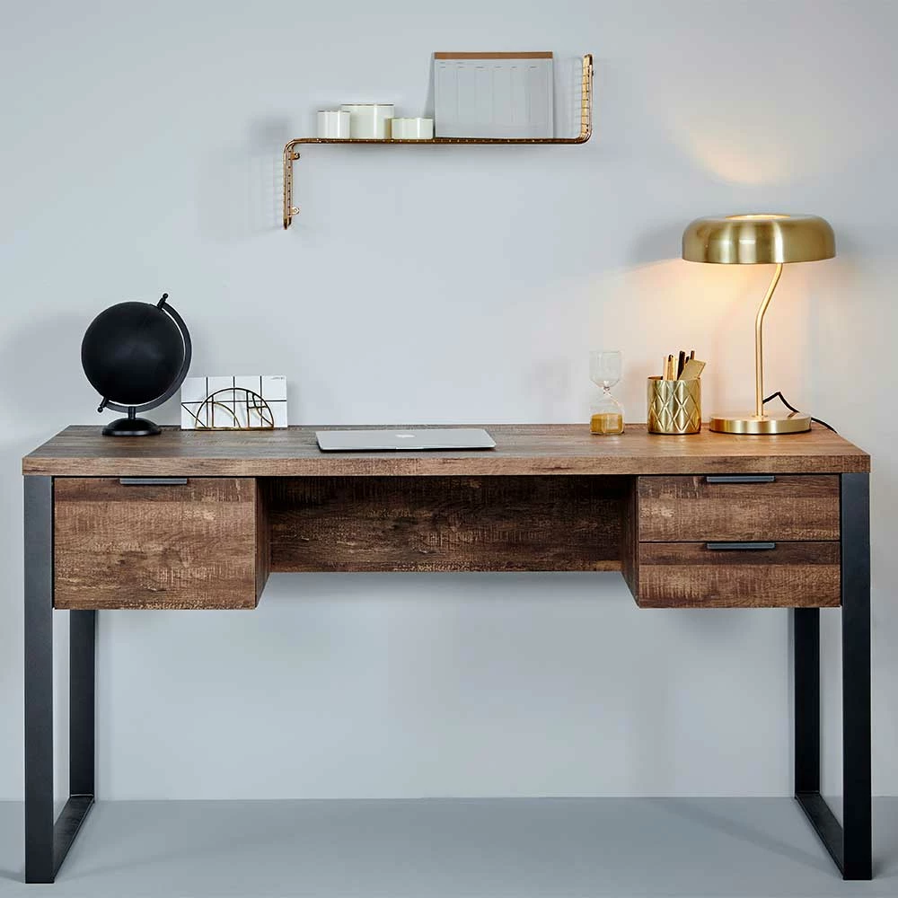 Schreibtisch In Vintage Eiche Dekor - Srecla