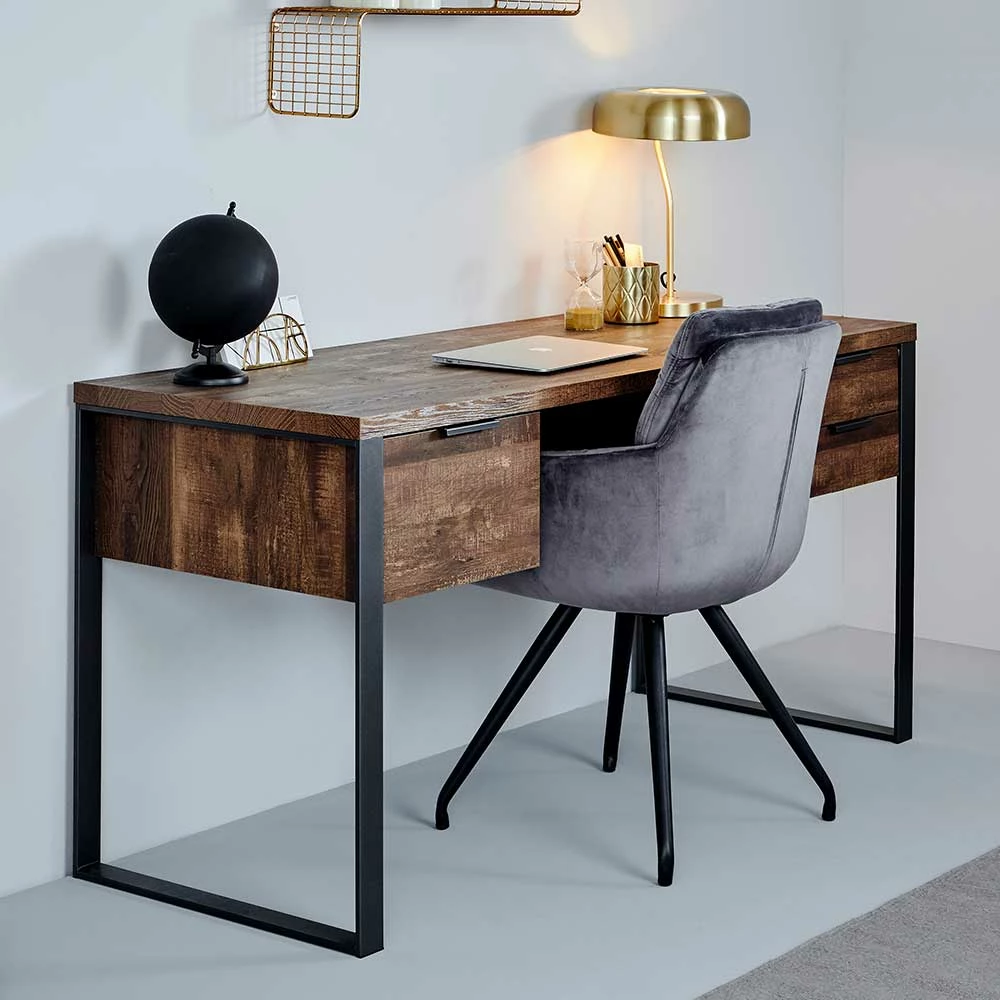 Schreibtisch In Vintage Eiche Dekor - Srecla – Bild 3