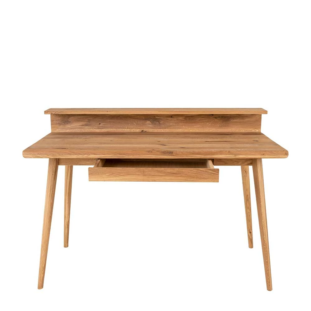 Schreibtisch Mit Aufsatz & Schublade Aus Holz - Garzone – Bild 4
