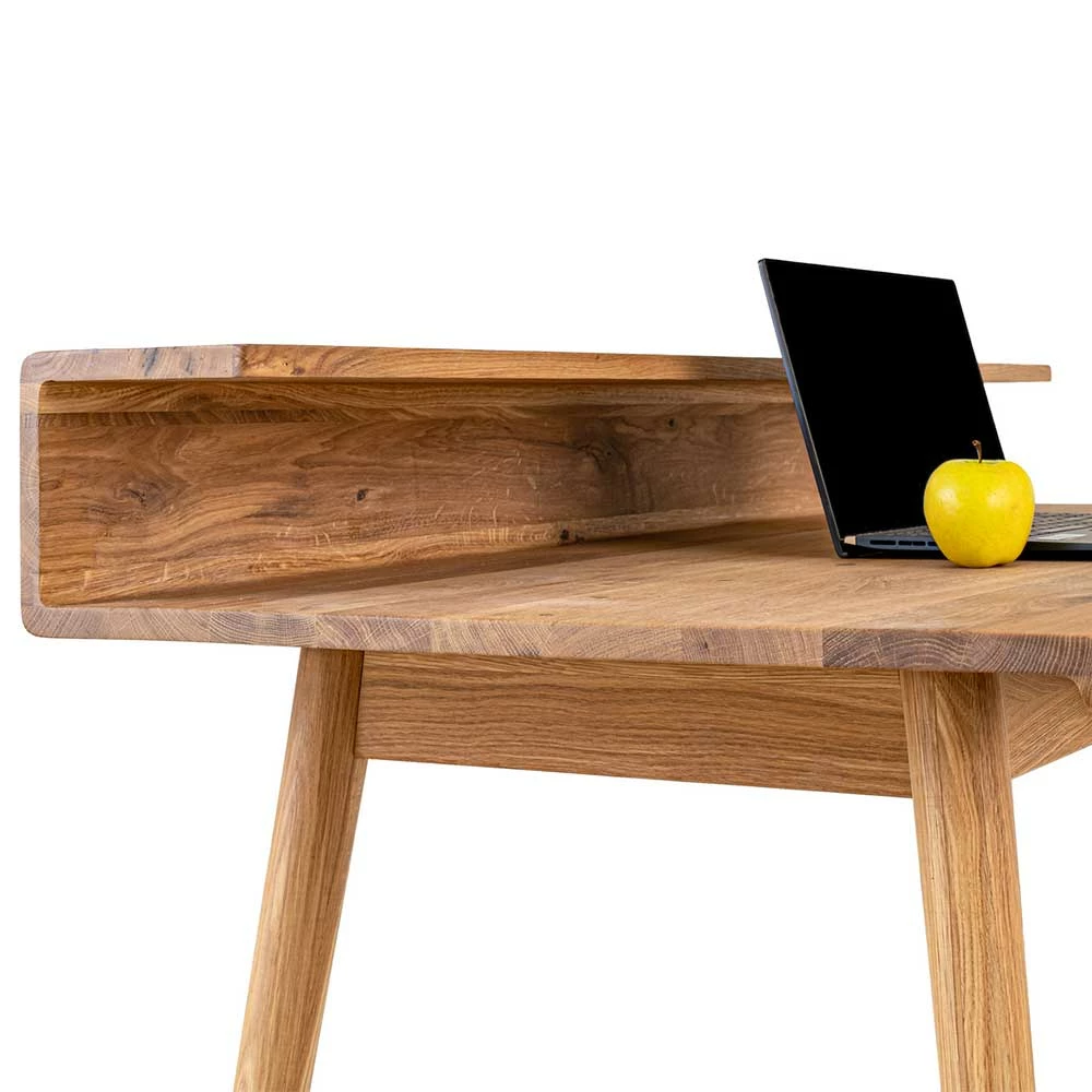 Schreibtisch Mit Aufsatz & Schublade Aus Holz - Garzone – Bild 6