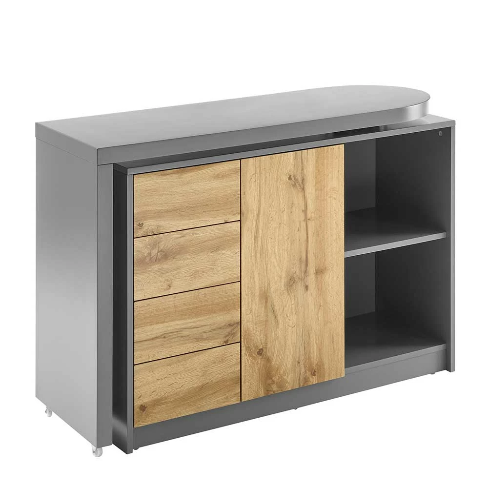 Schreibtisch Mit Schrank Flexibel Nutzbar - Griffina – Bild 5