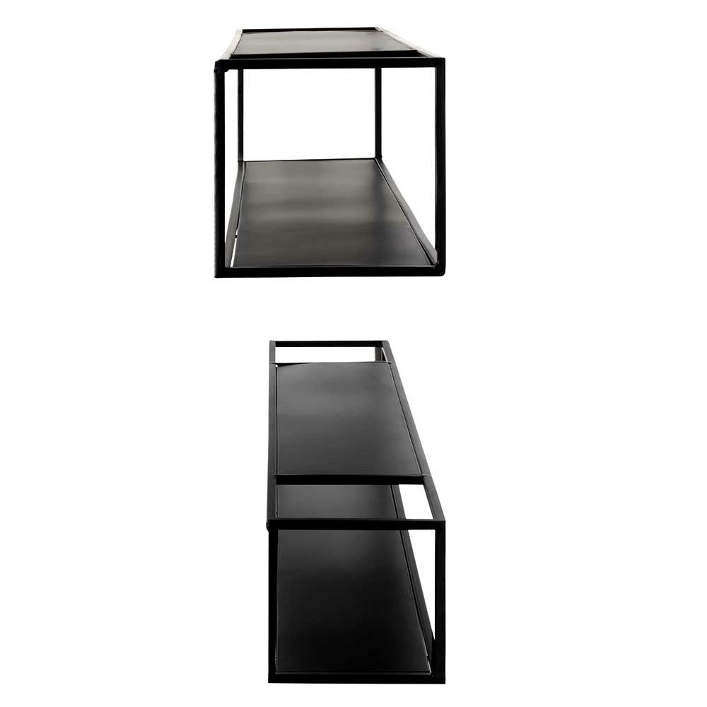 Schwarze Wandregale Set - Mikene (zweiteilig) – Bild 4