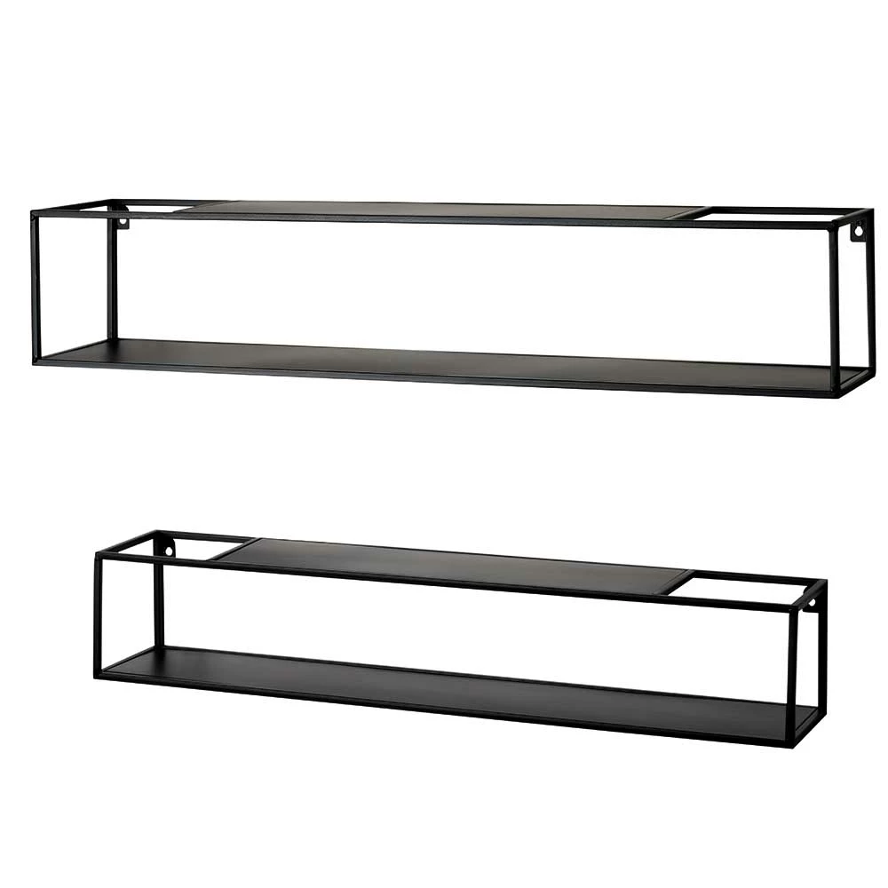 Schwarze Wandregale Set - Mikene (zweiteilig) – Bild 2