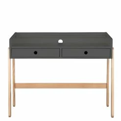 Skandi Schreibtisch In Grau & Pinie Natur - Istiane