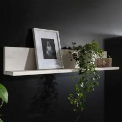 Topp Wohnwand Wandboard In Weiß Holz - Meuvrun