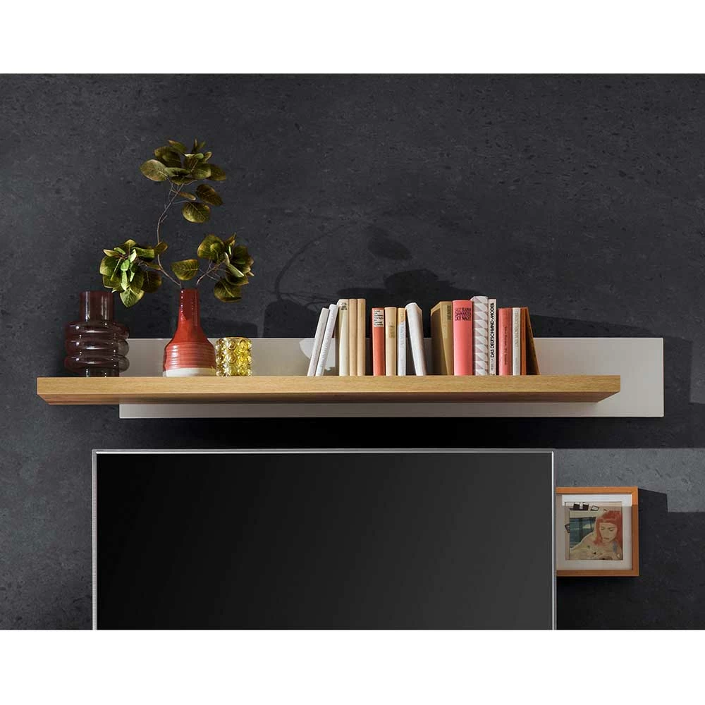 Wandboard In Weiß & Wildeiche Dekor - Caldri