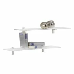 Wandboards Aus Glas In Weiß - Elenya (2er Set)