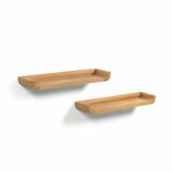 Wandboards Aus Teak Massivholz - Matsy (2er Set)