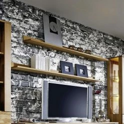 Wandregal Natrius Aus Wildeiche Massivholz