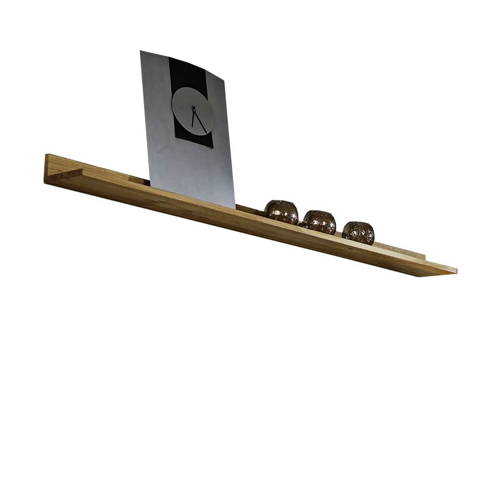 Wandregal Natrius Aus Wildeiche Massivholz – Bild 2