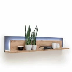 Wohnzimmer Hängeboard In Eichefarben & Grau - Vecenda